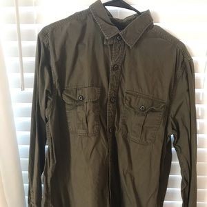 Army green Large American Eagle button up